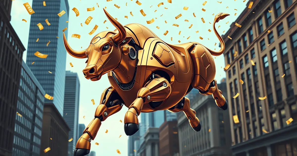 Stier an der Börse